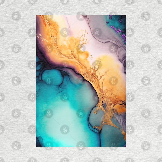 Sweet Splash - Abstract Alcohol Ink Resin Art by inkvestor